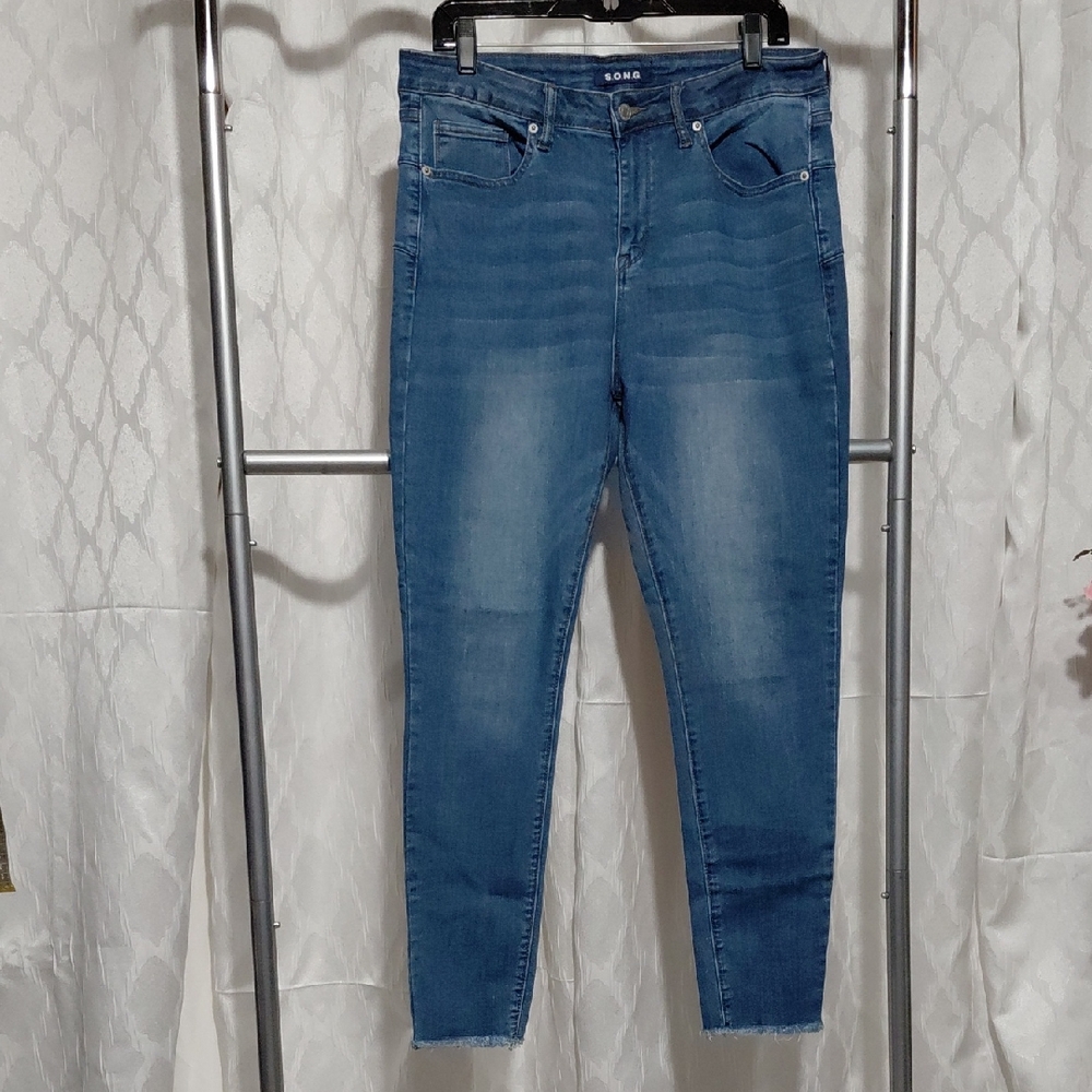 S.O.N.A Women's Classic Blue Skinny Jeans